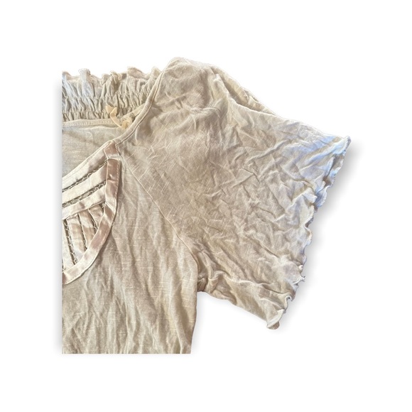 Belle du Jour Women’s Blouse Cream 100% Rayon Sz Medium - Picture 8 of 11